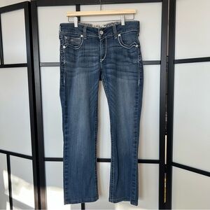 [31R] Ariat Dresden Medium Blue Wash Denim Riding Jeans w/ Stitch Detail